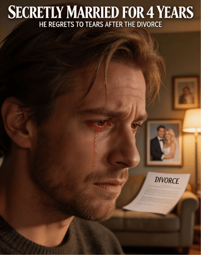 Secretly Married for 4 Years, He Regrets to Tears After the Divorce